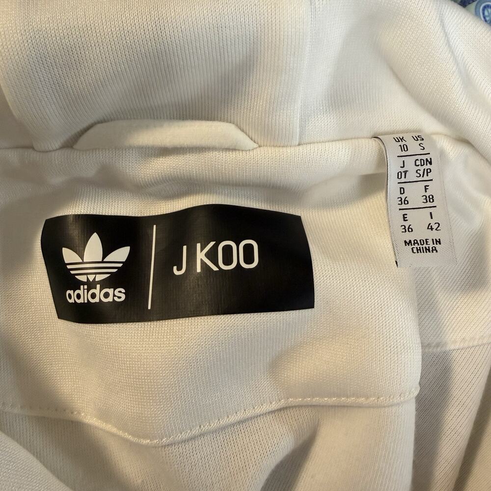 ADIDAS ORIGINALS x J KOO White Ruffle Pullover Hoodie FT9886 Size Small - Picture 5 of 5